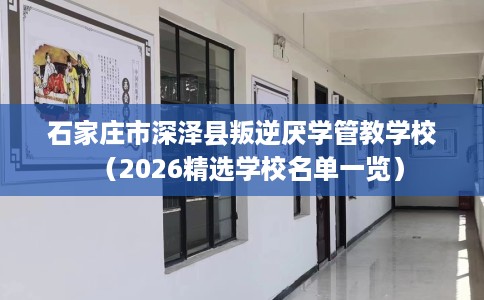 石家庄市深泽县叛逆厌学管教学校(2026精选学校名单一览) 石家庄市深泽县叛逆厌学管教学校(2026精选学校名单一览)