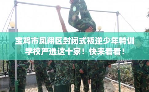 宝鸡市凤翔区封闭式叛逆少年特训学校严选这十家！快来看看！