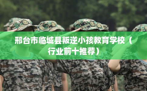 邢台市临城县叛逆小孩教育学校（行业前十推荐）