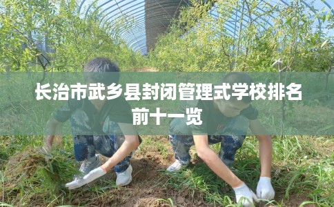 长治市武乡县封闭管理式学校排名前十一览 长治市武乡县封闭管理式学校排名前十一览