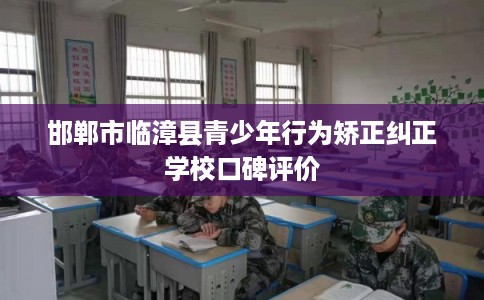 邯郸市临漳县青少年行为矫正纠正学校口碑评价
