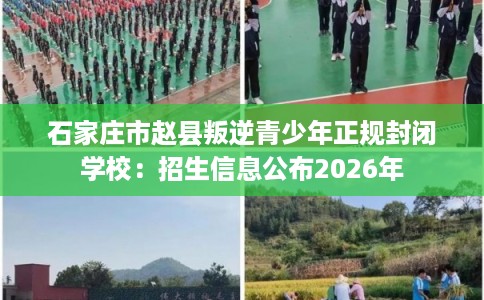 石家庄市赵县叛逆青少年正规封闭学校：招生信息公布2026年