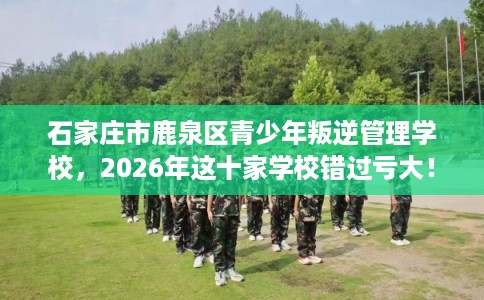 石家庄市鹿泉区青少年叛逆管理学校,2026年这十家学校错过亏大! 石家庄市鹿泉区青少年叛逆管理学校,2026年这十家学校错过亏大!
