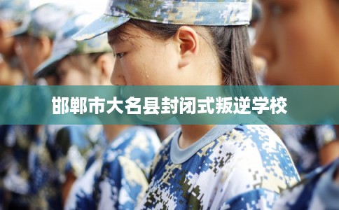 邯郸市大名县封闭式叛逆学校