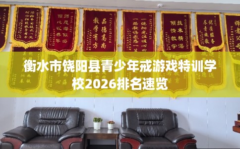 衡水市饶阳县青少年戒游戏特训学校2026排名速览