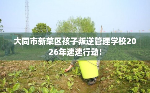 大同市新荣区孩子叛逆管理学校2026年速速行动!