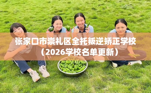 张家口市崇礼区全托叛逆矫正学校（2026学校名单更新）