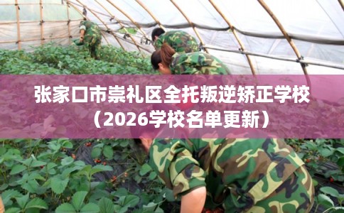 张家口市崇礼区全托叛逆矫正学校（2026学校名单更新）