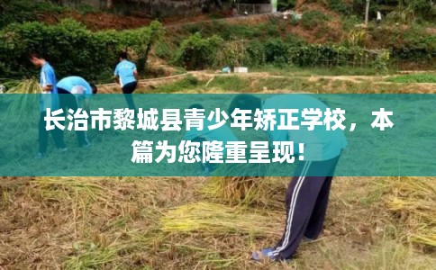 长治市黎城县青少年矫正学校,本篇为您隆重呈现! 长治市黎城县青少年矫正学校,本篇为您隆重呈现!