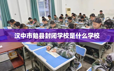 汉中市勉县封闭学校是什么学校