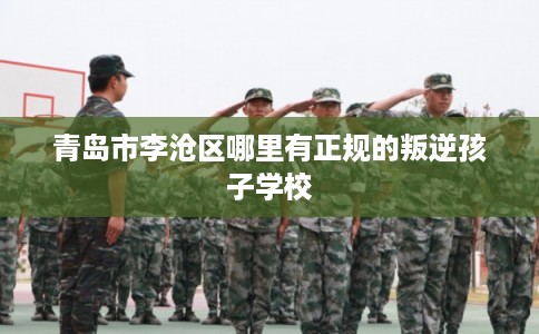 青岛市李沧区哪里有正规的叛逆孩子学校 青岛市李沧区哪里有正规的叛逆孩子学校