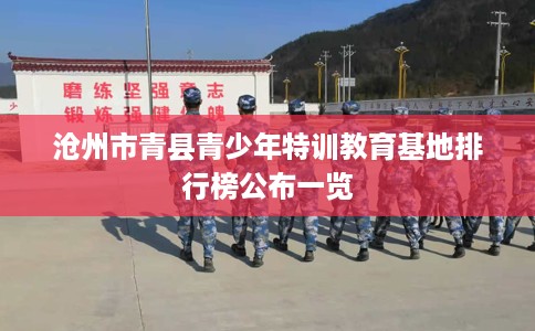 沧州市青县青少年特训教育基地排行榜公布一览
