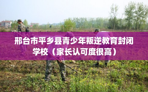 邢台市平乡县青少年叛逆教育封闭学校（家长认可度很高）