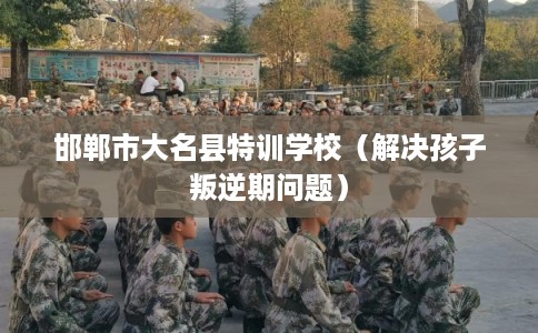 邯郸市大名县特训学校（解决孩子叛逆期问题）