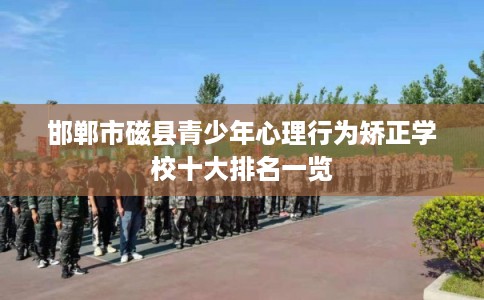 邯郸市磁县青少年心理行为矫正学校十大排名一览 邯郸市磁县青少年心理行为矫正学校十大排名一览