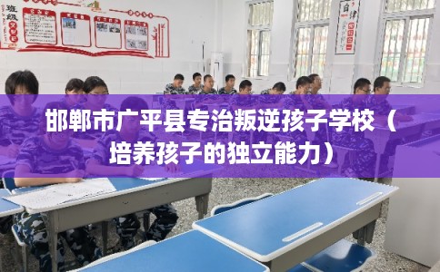 邯郸市广平县专治叛逆孩子学校(培养孩子的独立能力) 邯郸市广平县专治叛逆孩子学校(培养孩子的独立能力)