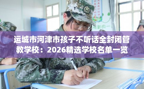 运城市河津市孩子不听话全封闭管教学校：2026精选学校名单一览
