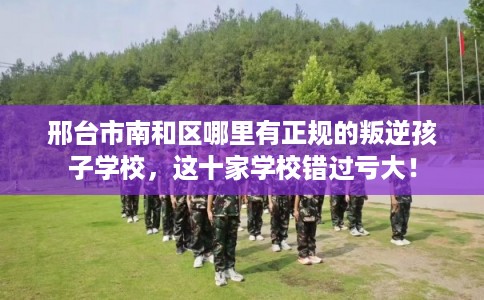 邢台市南和区哪里有正规的叛逆孩子学校,这十家学校错过亏大! 邢台市南和区哪里有正规的叛逆孩子学校,这十家学校错过亏大!
