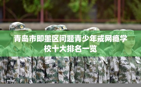 青岛市即墨区问题青少年戒网瘾学校十大排名一览 青岛市即墨区问题青少年戒网瘾学校十大排名一览